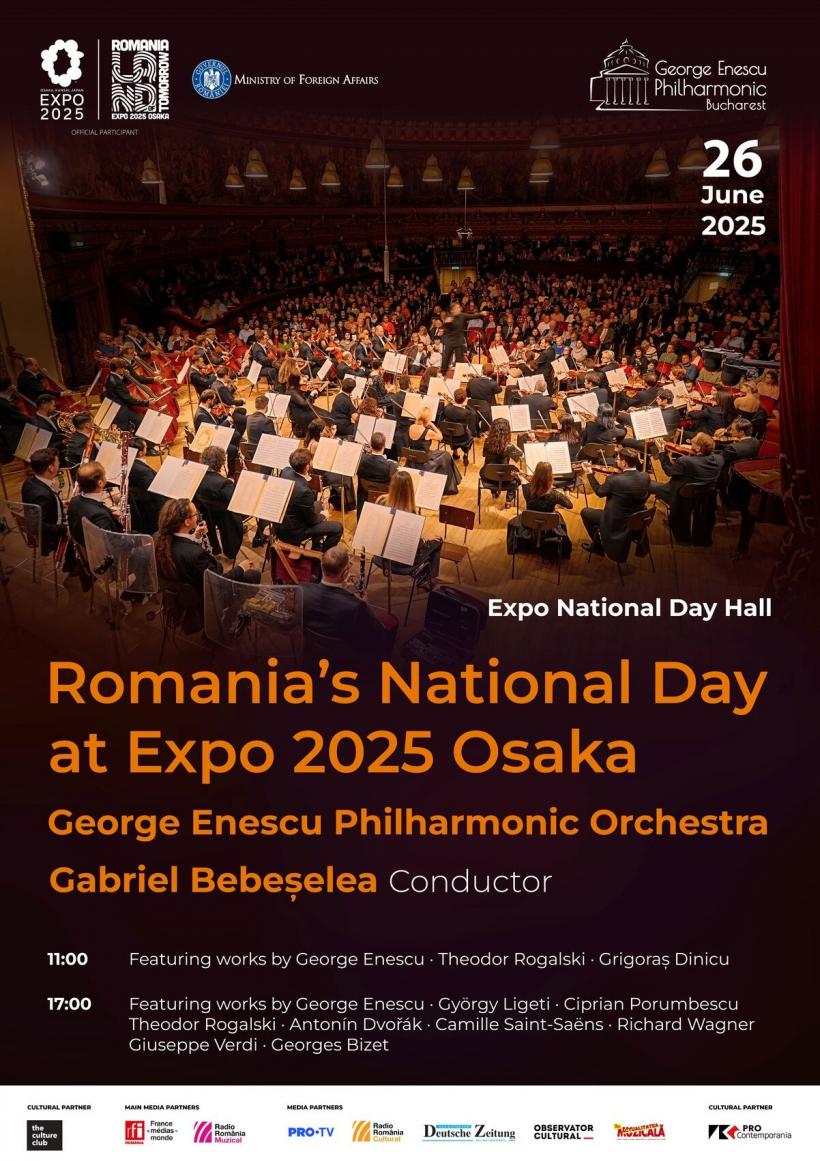 Filarmonica George Enescu onorează cu muzică clasică Ziua României la Expoziția mondială 2025 de la Osaka