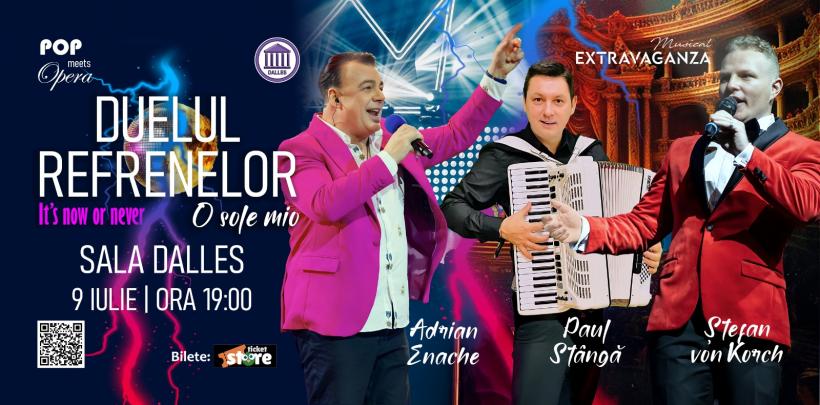 „Pop meets Opera:” ADRIAN ENACHE şi tenorul ŞTEFAN von KORCH, concert inedit pe 9 iulie la Sala Dalles