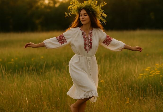 Tradiții românești de Drăgaică: Cum se împletesc cununile magice ale Sânzienelor