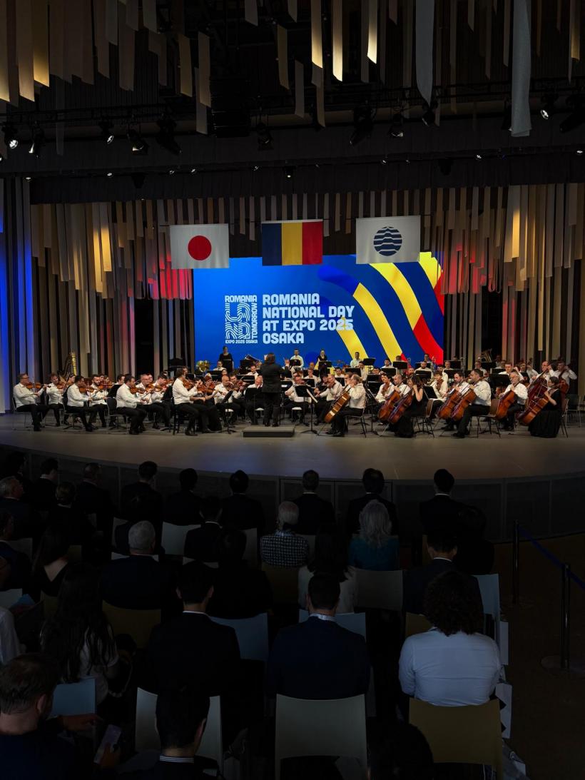 România a adus primul concert simfonic la Expo Osaka 2025 susținut de Filarmonica „George Enescu” din București. Japonezii au cerut trei bisuri 18960586