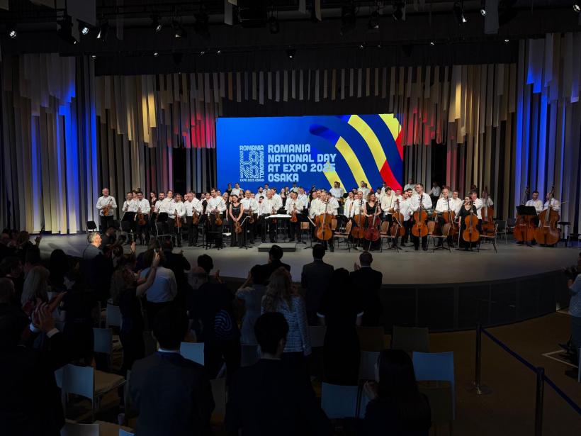 România a adus primul concert simfonic la Expo Osaka 2025 susținut de Filarmonica „George Enescu” din București. Japonezii au cerut trei bisuri 18960587