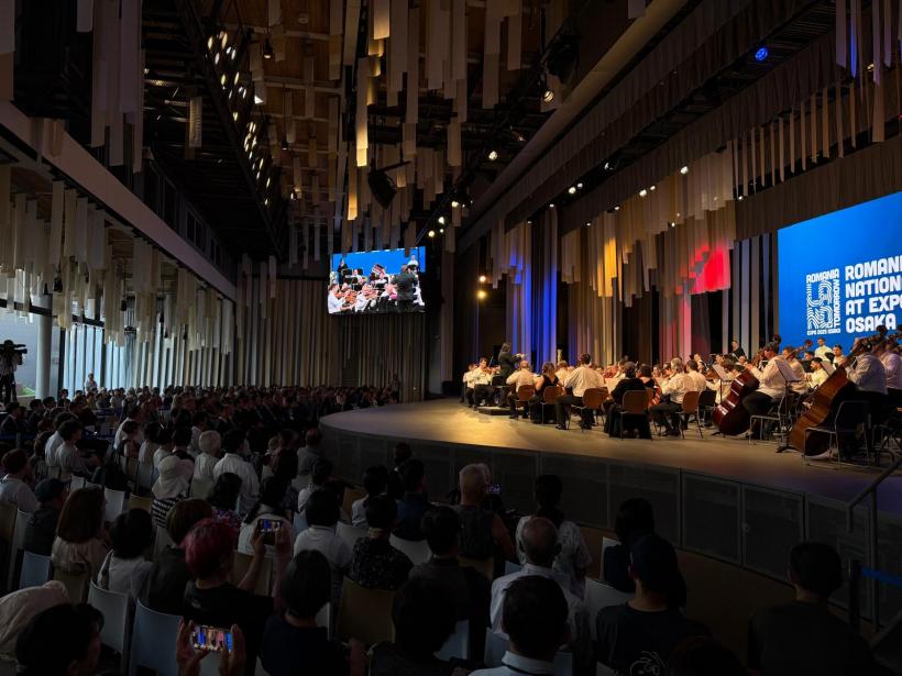 România a adus primul concert simfonic la Expo Osaka 2025 susținut de Filarmonica „George Enescu” din București. Japonezii au cerut trei bisuri 18960588