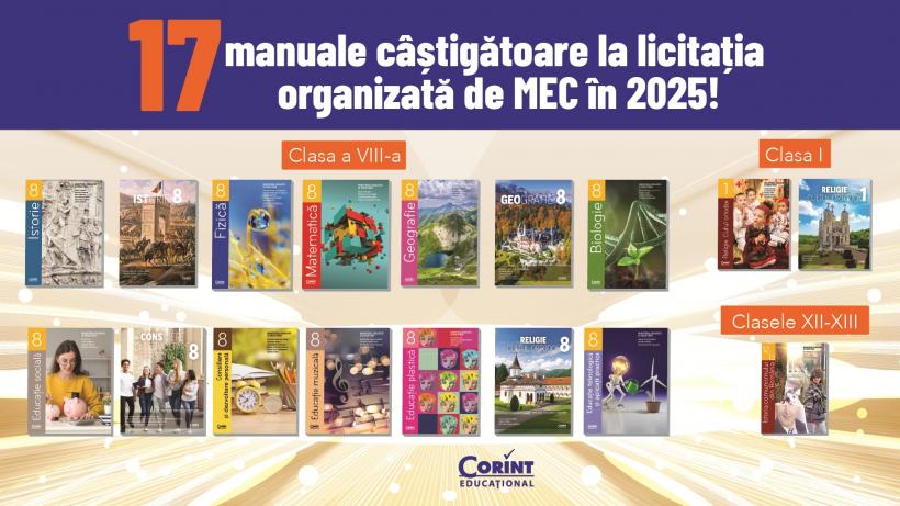 Editura Corint, din nou în fruntea educației românești - 17 manuale aprobate pentru anul școlar 2025–2026