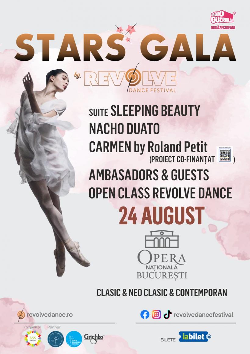 A cincisprezecea ediţie Revolve Dance aduce în “Stars Gala” mari nume ale baletului mondial la Opera Naţională din București pe 24 august 18961578