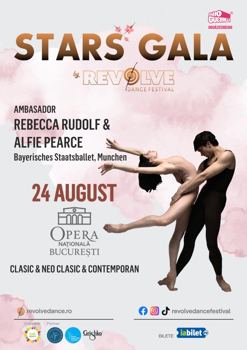 A cincisprezecea ediţie Revolve Dance aduce în “Stars Gala” mari nume ale baletului mondial la Opera Naţională din București pe 24 august 18961579