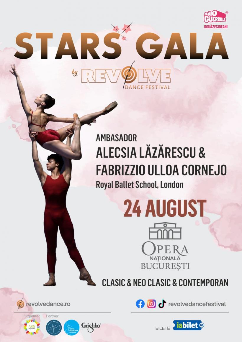 A cincisprezecea ediţie Revolve Dance aduce în “Stars Gala” mari nume ale baletului mondial la Opera Naţională din București pe 24 august 18961580