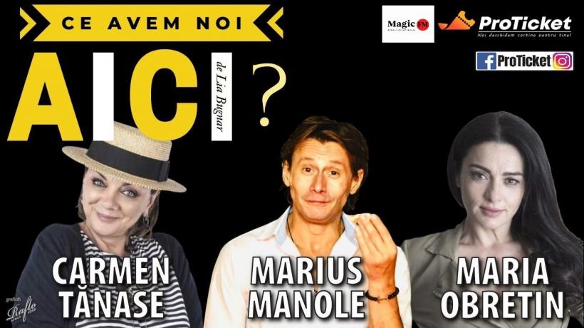 Vara asta râzi pe bune, trei titluri de neratat cu actori precum Maia Morgenstern, Carmen Tănase și Marius Manole, pe scena TNB în următoarea perioadă 18961958