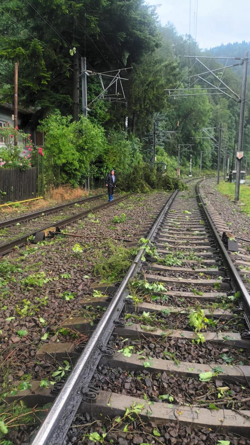 Furtuna lovește Valea Prahovei: Circulația a 11 trenuri de călători, blocată   18962242
