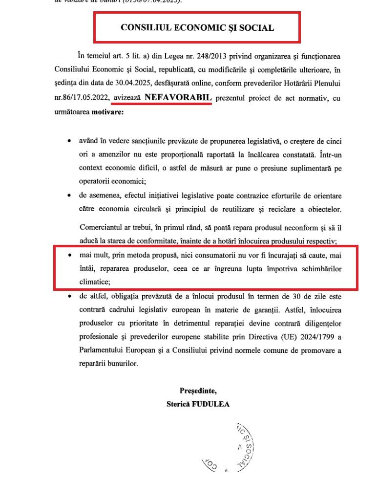 O lege care vine în sprijinul consumatorilor, criticată de CES pentru că îngreunează lupta împotriva schimbărilor climatice 18962443