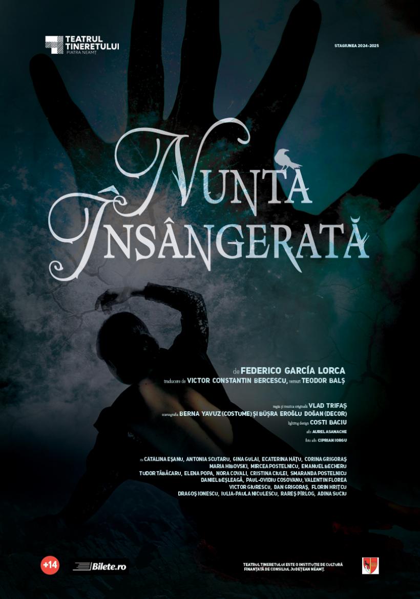 „Nunta însângerată” de Federico Garcia Lorca – avanpremieră la Teatrul Tineretului din Piatra Neamț!