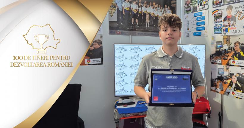 Un geniu al codului Morse: Ianis Scutaru, elevul de 13 ani care a dus România în Cartea Recordurilor, în campania „100 de tineri pentru dezvoltarea României”