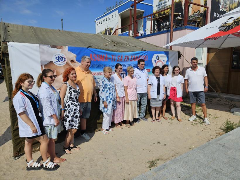 Campania de prevenție a UMFCD- Asumă-ți să fii sănătos! - Litoral 2025. Screening oferit de medici dermatologi, endocrinologi, pediatri și pneumologi  în perioada 11-16 august