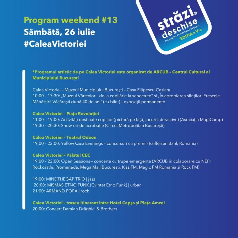 Muzică live și scenă deschisă pentru tineri artiști– în acest weekend la „Străzi deschise – București” 18964486