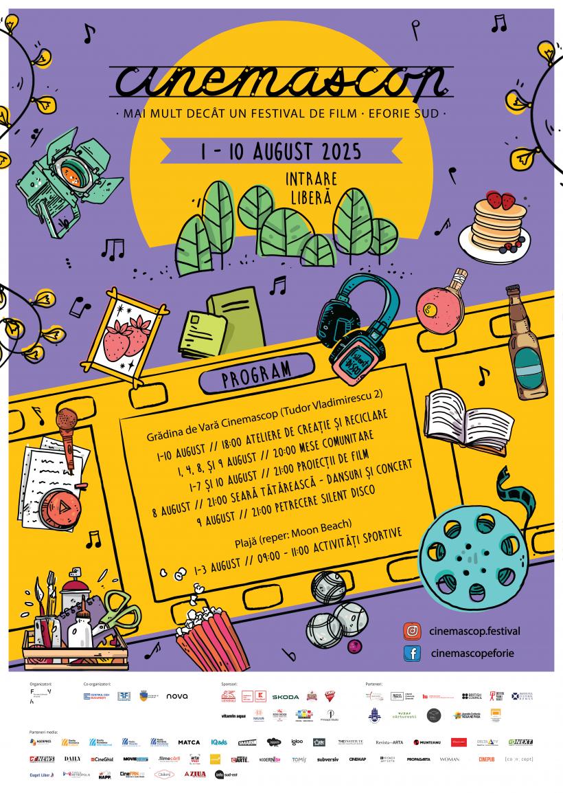 Festivalul Cinemascop, o sărbătoare a culturilor europene. Zece zile de poveste la Eforie Sud