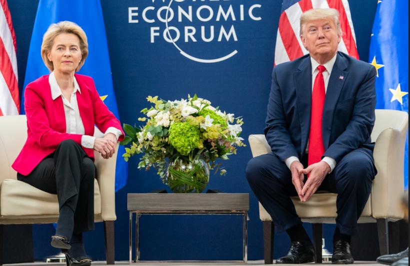 Discuții Trump - von der Leyen: Amenințarea unui război comercial între SUA și UE se profilează