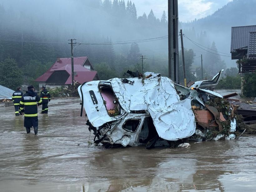 Un drum național este închis din cauza inundațiilor