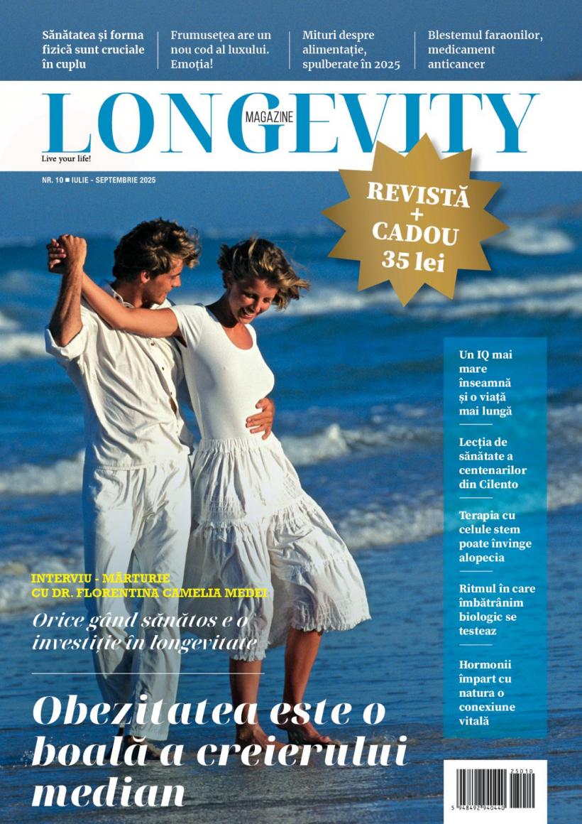Revista Longevity, ediție aniversară - 120 de pagini de longevitate și o surpriză-cadou de nota 10