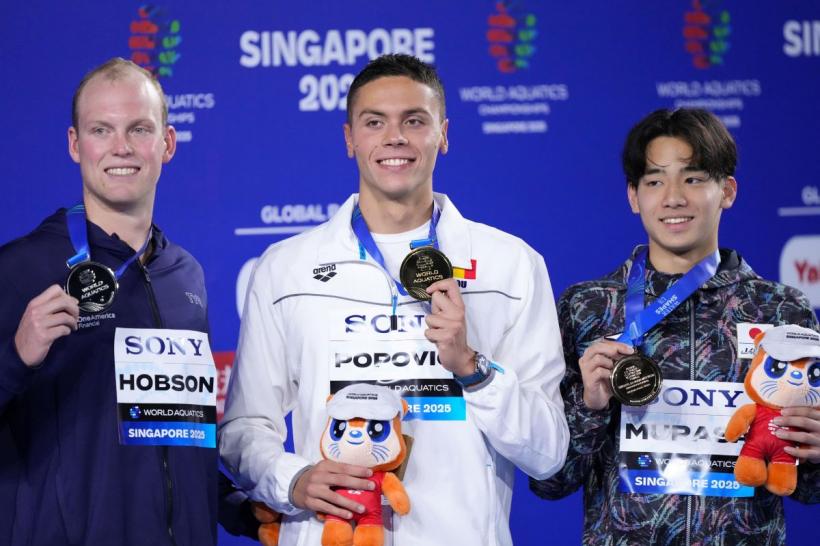 Imnul României pentru David Popovici, de Ziua Imnului Național