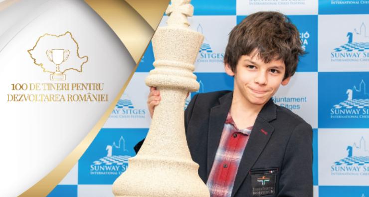 Maestru FIDE în șah la 12 ani, Vladimir Sofronie se înscrie în campania „100 de tineri pentru dezvoltarea României”