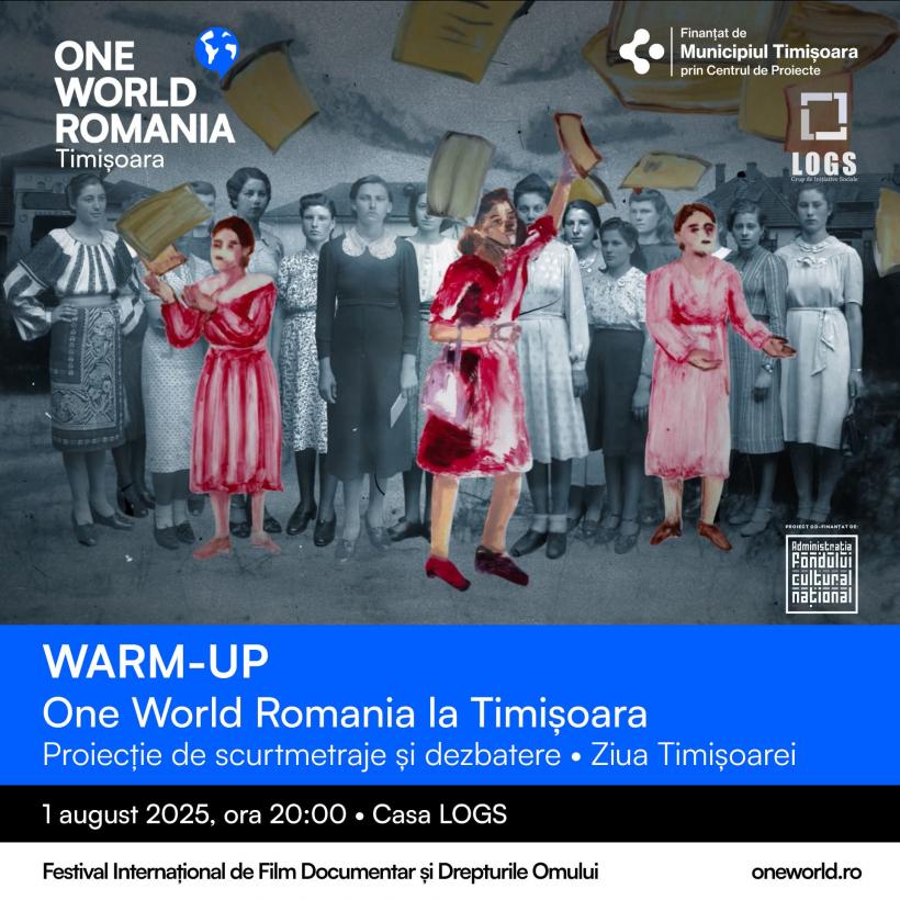 Petrecem Ziua Timișoarei împreună, cu scurtmetraje și dezbateri One World Romania