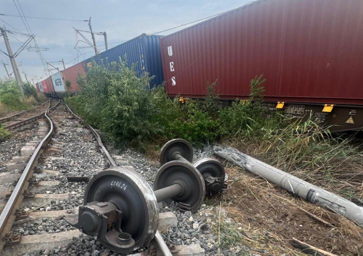 Tren de marfă, deraiat la Agigea: traficul feroviar, oprit între Constanța și Mangalia 18965363
