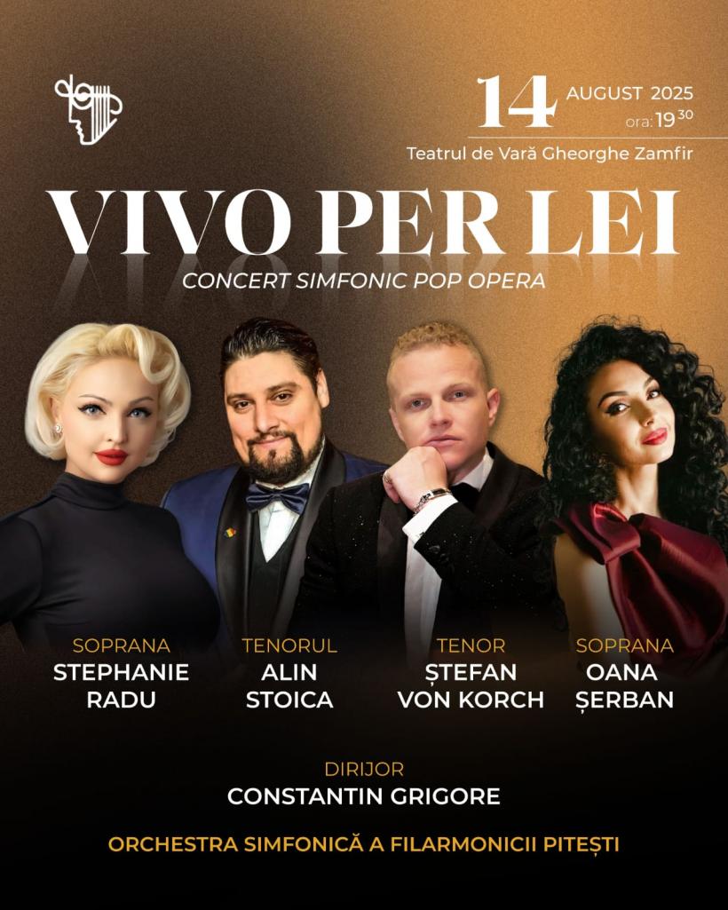 Tenorul ŞTEFAN von KORCH revine la Filarmonica Piteşti în concertul “VIVO PER LEI,” pe 14 august la Teatrul de Vară “Gheorghe Zamfir” 18965207