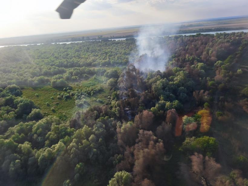 Incendiu pe 6 hectare la Chilia Veche - intervine elicopterul Black Hawk 18965886