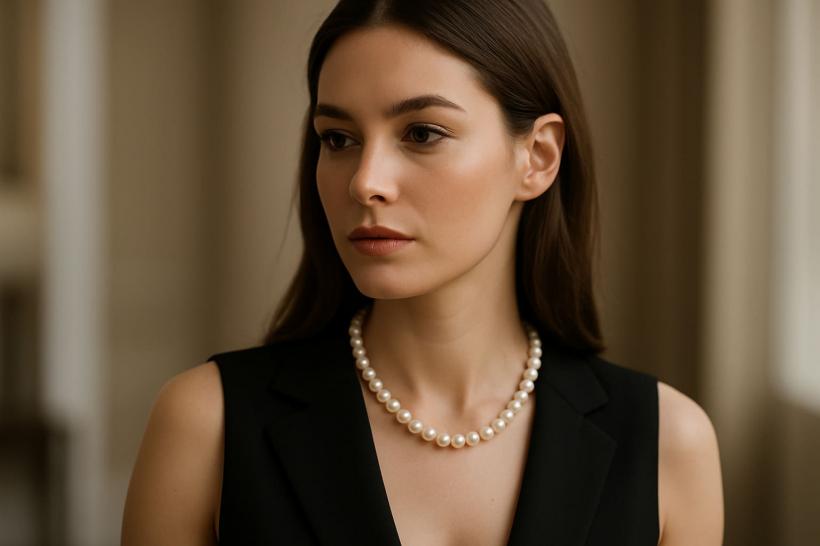 Ghid de stil: când, cum și de ce să porți un colier cu perle la baza gâtului