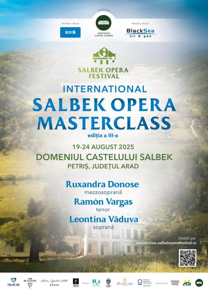 Ruxandra Donose, Ramón Vargas  și Leontina Văduva revin la Salbek Opera Masterclass, din 19 august 2025