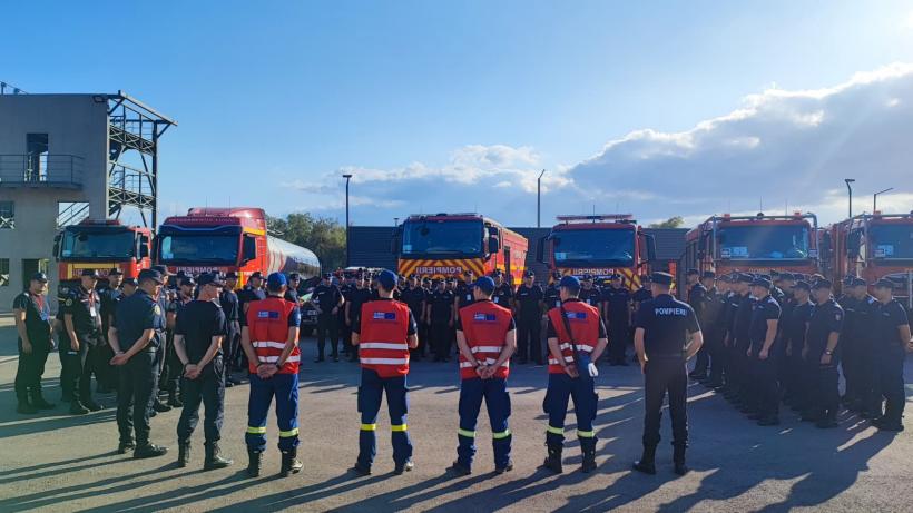 Un nou contingent de pompieri români a ajuns în Grecia 18967607