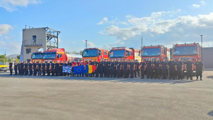 Un nou contingent de pompieri români a ajuns în Grecia 18967613