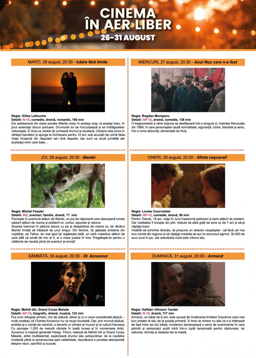 Săptămâna a doua de Cinema în Aer Liber aduce noi povești pe Insula Artelor din Parcul Titan 18969017