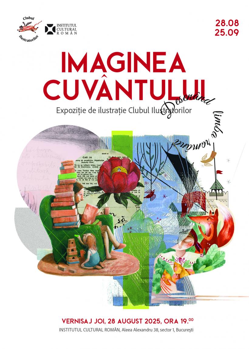 Expoziția de ilustrație contemporană „Imaginea cuvântului – Desenând limba română”, la Institutul Cultural Român
