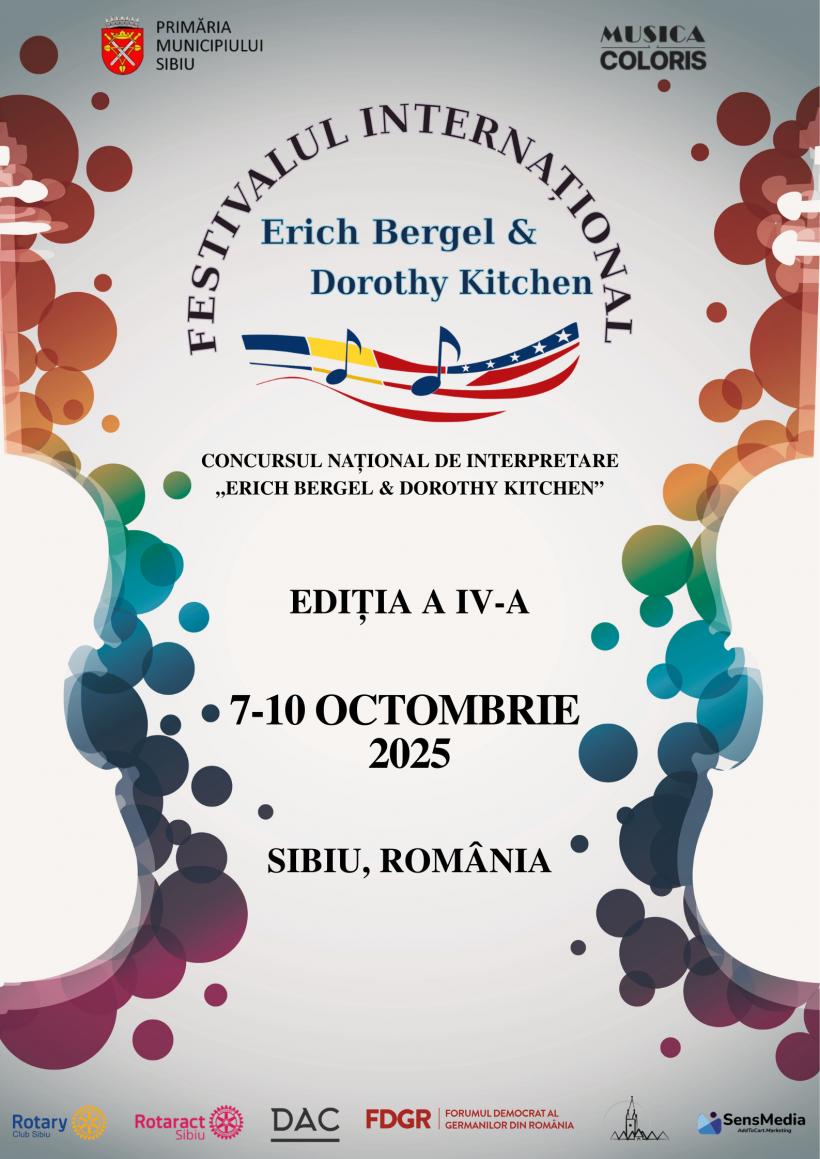 Festivalul Internațional „Erich Bergel &amp; Dorothy Kitchen” 2025 revine la Sibiu