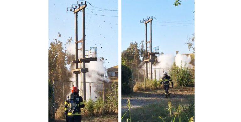 Craterul din Amara s-a mărit la 40-50 de metri. Persistă pericolul de explozie