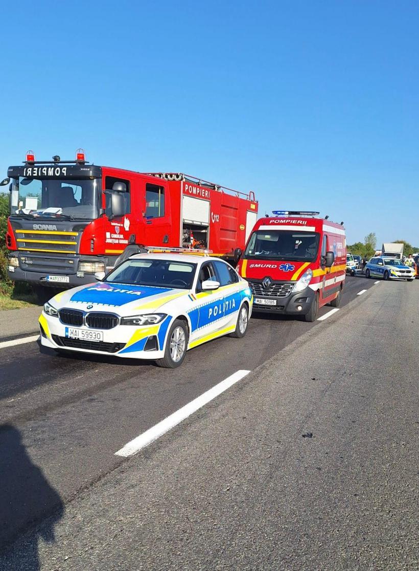 Accident grav pe A1, între Florești și Stoenești: Planul Roșu de Intervenție activat 18969683