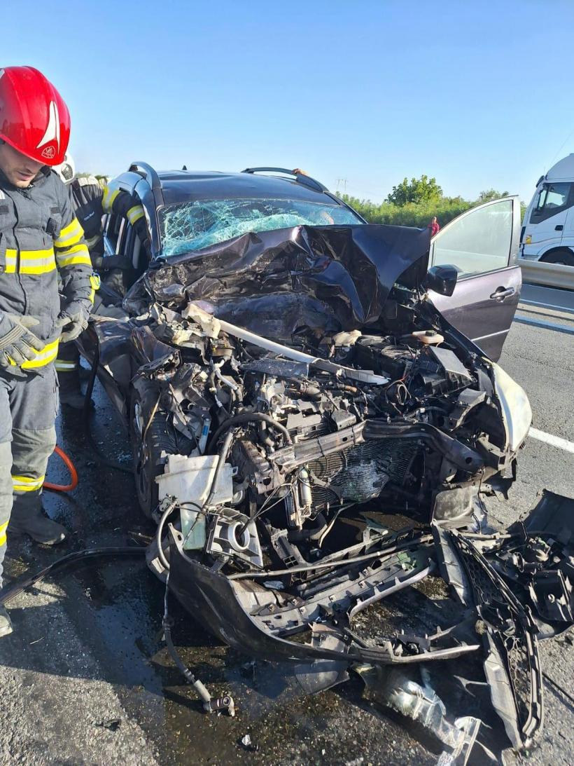 Accident grav pe A1, între Florești și Stoenești: Planul Roșu de Intervenție activat 18969684