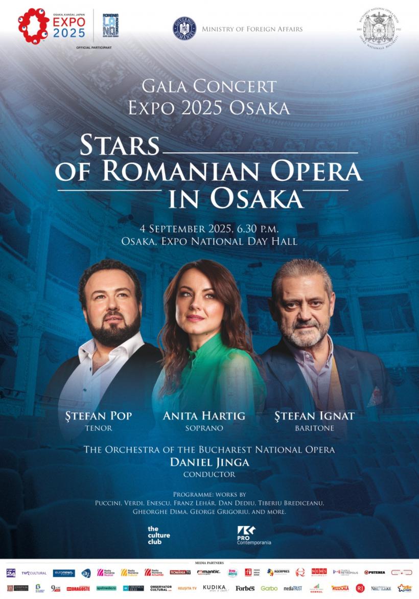 Gala Stele ale Operei Româneşti la Osaka: Mari voci din România cântă pe scena Expo 2025 Osaka