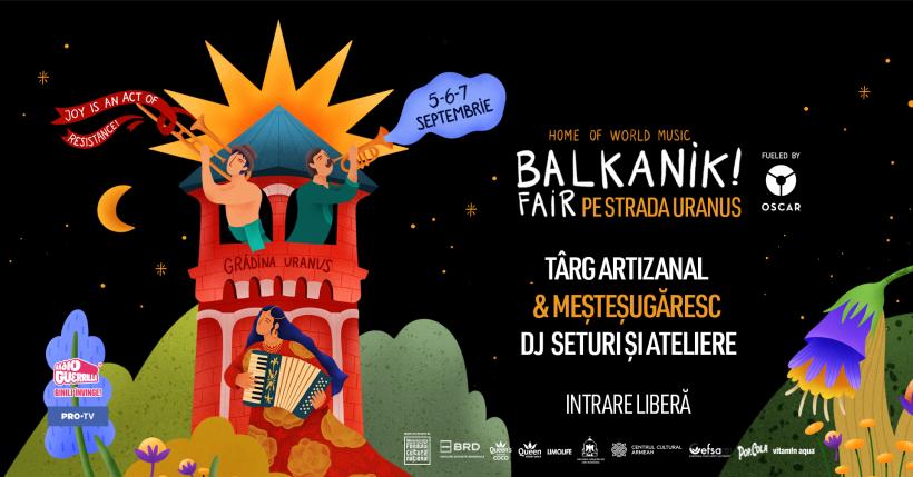 Azi începe Balkanik Festival 2025 - Home of World Music  Trei zile de muzică, dans și artă între 5 si 7 septembrie în Grădina și pe Strada Uranus din București 18970599