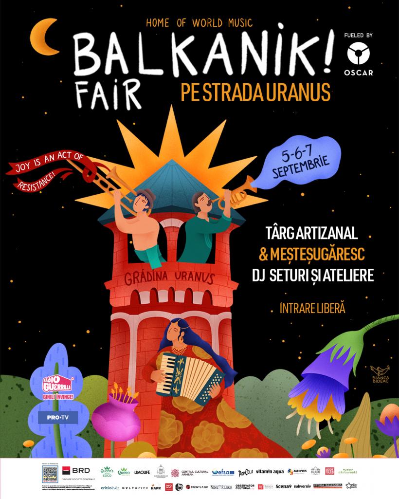 Azi începe Balkanik Festival 2025 - Home of World Music  Trei zile de muzică, dans și artă între 5 si 7 septembrie în Grădina și pe Strada Uranus din București 18970600