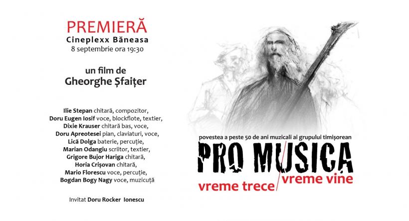 Filmul documentar „Pro Musica, vreme trece, vreme vine”, premiera în București pe 8 septembrie
