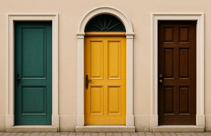 Testul viral al celor trei uși: Ce dezvăluie alegerea ta despre personalitatea ta