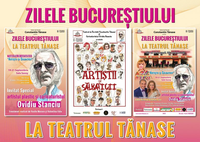 Vernisaj la Teatrul „Constantin Tănase”: Expoziţia de Caricatură „ARTIŞTII şi SĂLBATICII” a artistului OVIDIU STANCIU 18972213