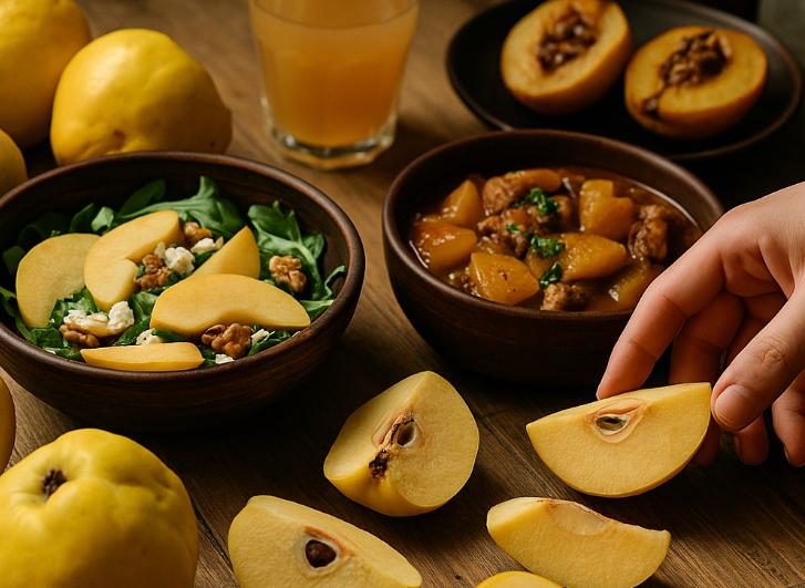 Gutuile, vedetele toamnei: De la salate fresh la tocănițe aromate