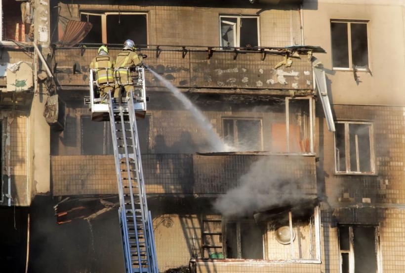 Kiev, sub focul unui atac masiv: drone și rachete rusești au vizat capitala Ucrainei