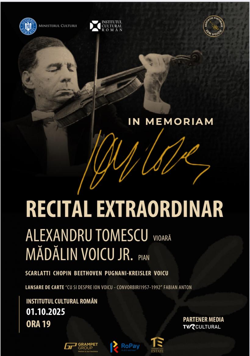 Ion Voicu, omagiat la ICR de Alexandru Tomescu și Mădălin Voicu Jr.