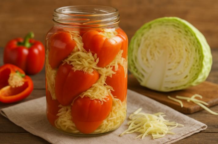 Ardei umpluți cu varză pentru iarnă: trucuri ca să iasă crocanți și gustoși