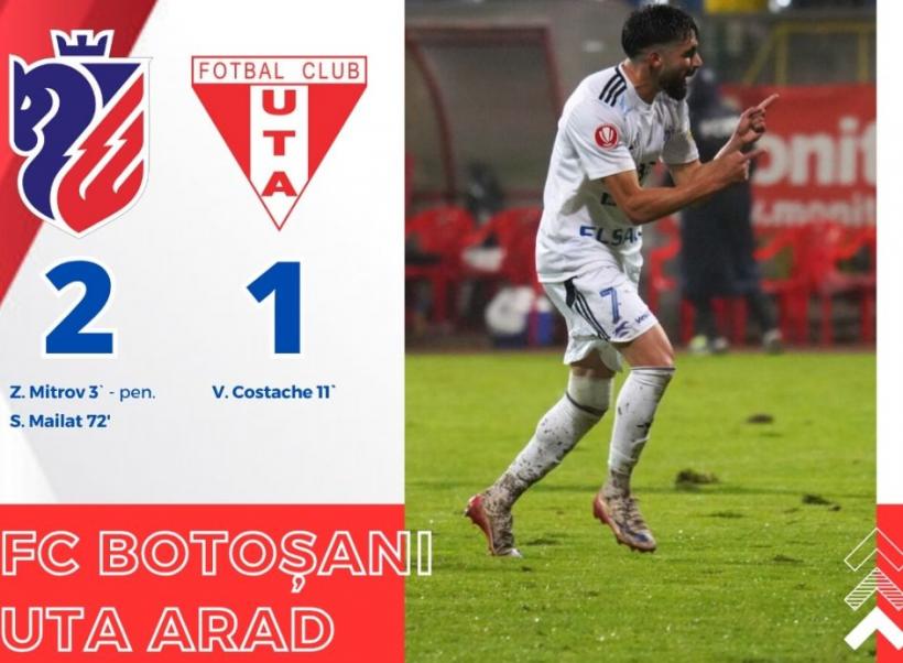 Superliga: FC Botoșani ajunge în fruntea clasamentului