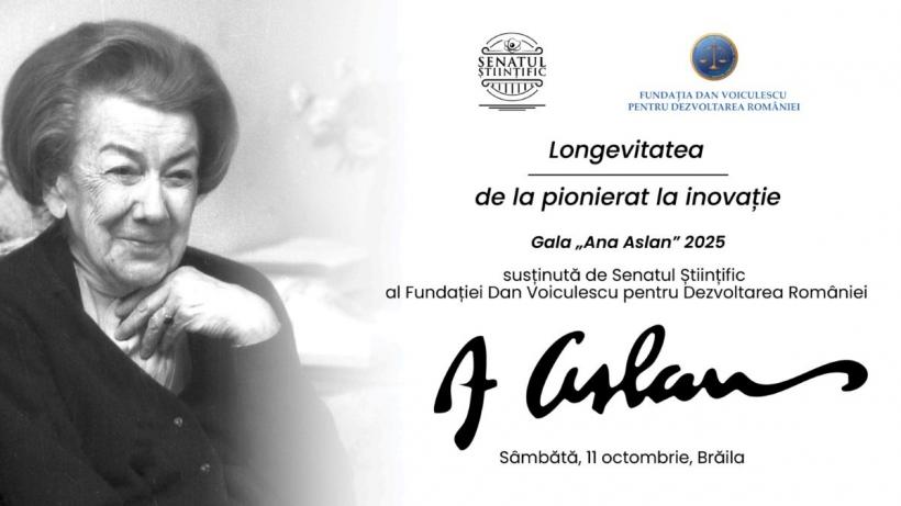 Inovația în serviciul vârstei: Senatul Științific al Fundației Dan Voiculescu premiază Contribuțiile remarcabile în Știința Longevității la Gala „Ana Aslan” 2025