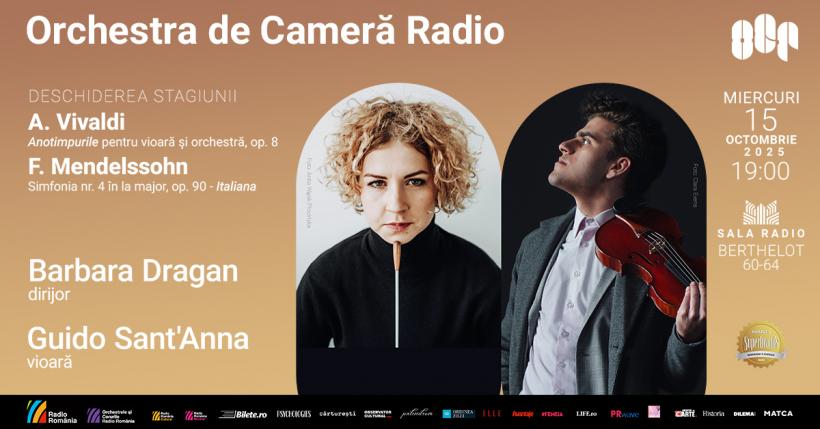Anotimpurile de Vivaldi și Simfonia nr. 4 – Italiana de Mendelssohn deschid stagiunea Orchestrei de Cameră Radio    18975479
